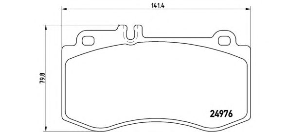 Купить запчасть BREMBO - P50087 