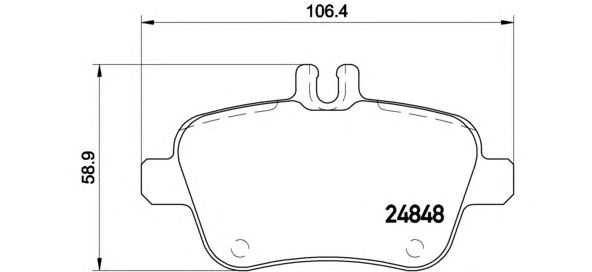 Купить запчасть BREMBO - P50091 