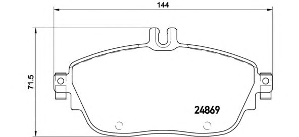 Купить запчасть BREMBO - P50093 