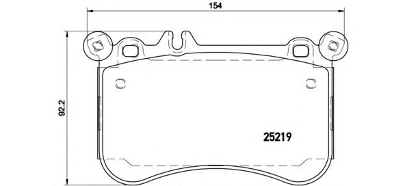 Купить запчасть BREMBO - P50097 