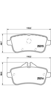 Купить запчасть BREMBO - P50099 