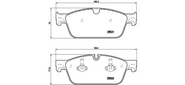 Купить запчасть BREMBO - P50102 