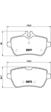 Купить запчасть BREMBO - P50103 