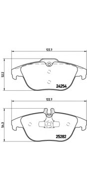 Купить запчасть BREMBO - P50104 