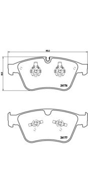 Купить запчасть BREMBO - P50105 