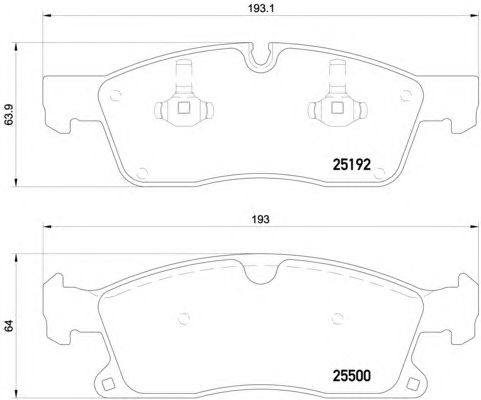 Купить запчасть BREMBO - P50108 