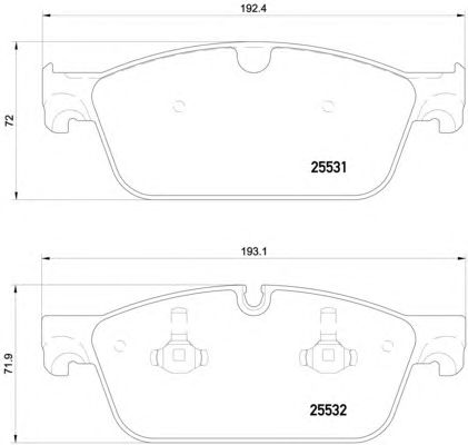 Купить запчасть BREMBO - P50112 