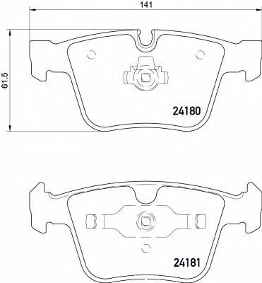 Купить запчасть BREMBO - P50116 