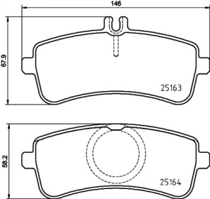 Купить запчасть BREMBO - P50132 