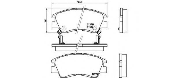 Купить запчасть BREMBO - P54008 