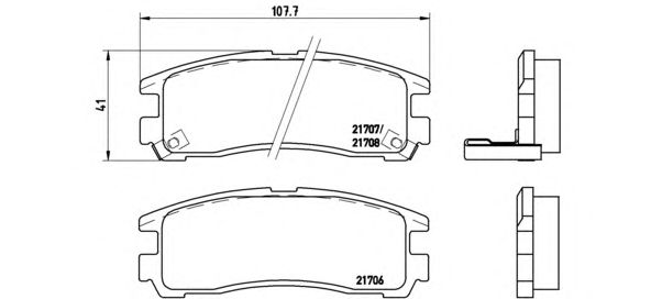 Купить запчасть BREMBO - P54012 