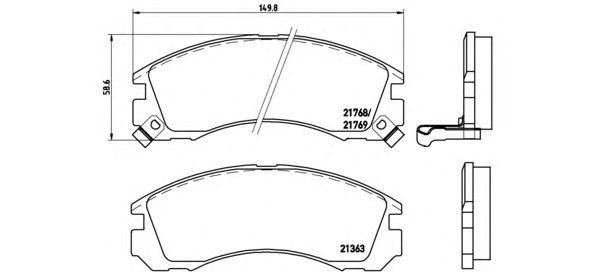 Купить запчасть BREMBO - P54017 