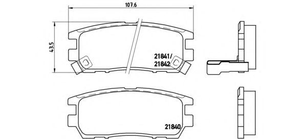 Купить запчасть BREMBO - P54018 