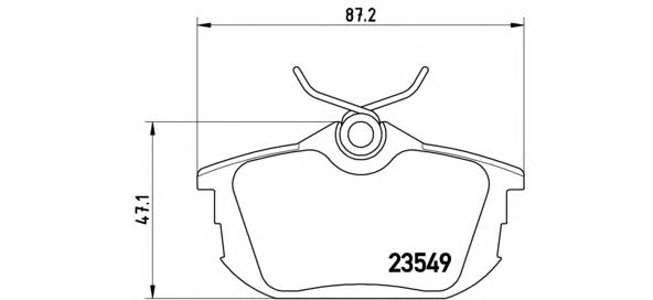 Купить запчасть BREMBO - P54023 