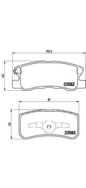 Купить запчасть BREMBO - P54031 