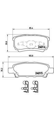 Купить запчасть BREMBO - P54034 