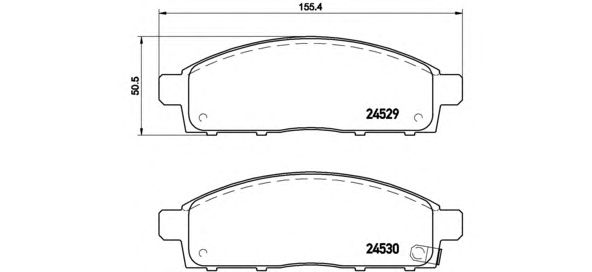 Купить запчасть BREMBO - P54038 