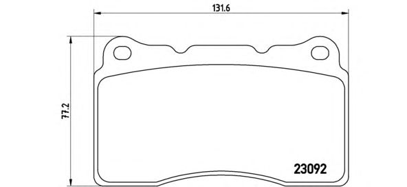 Купить запчасть BREMBO - P54040 