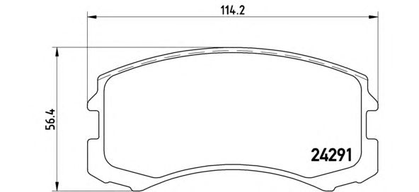 Купить запчасть BREMBO - P54041 