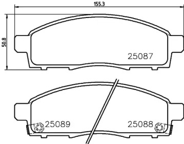 Купить запчасть BREMBO - P54055 