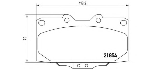 Купить запчасть BREMBO - P56034 