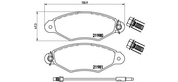 Купить запчасть BREMBO - P56038 