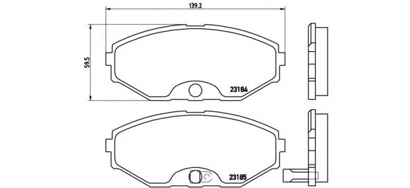 Купить запчасть BREMBO - P56045 