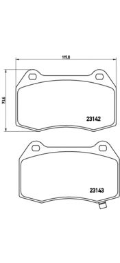 Купить запчасть BREMBO - P56047 