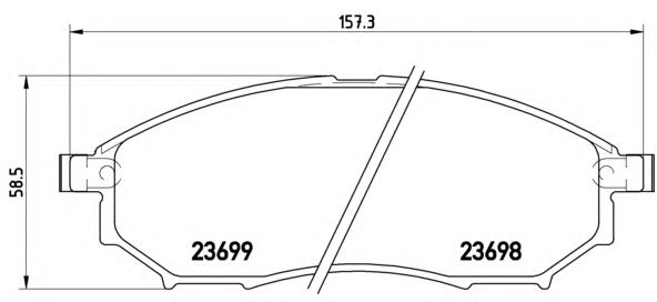 Купить запчасть BREMBO - P56058 