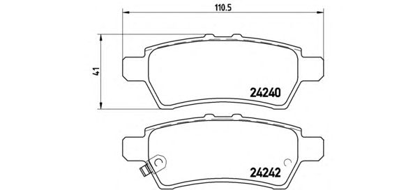 Купить запчасть BREMBO - P56060 