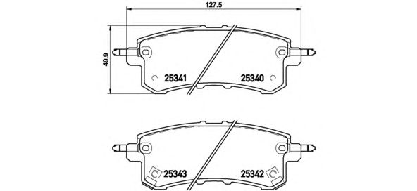 Купить запчасть BREMBO - P56082 