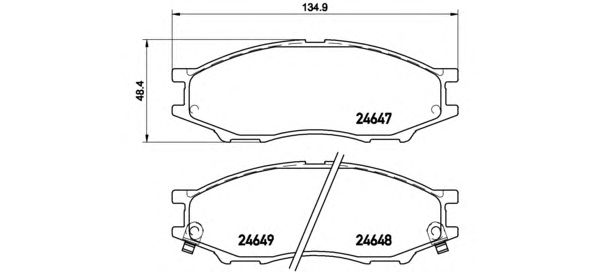 Купить запчасть BREMBO - P56083 