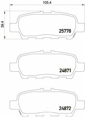 Купить запчасть BREMBO - P56087 