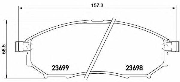 Купить запчасть BREMBO - P56094 