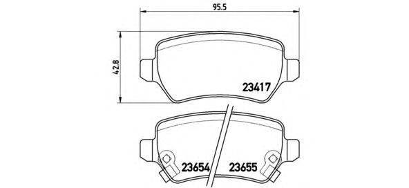 Купить запчасть BREMBO - P59038 