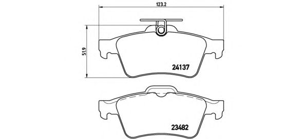 Купить запчасть BREMBO - P59042 