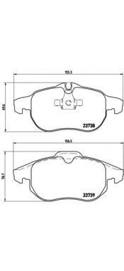 Купить запчасть BREMBO - P59043 