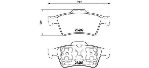 Купить запчасть BREMBO - P59044 