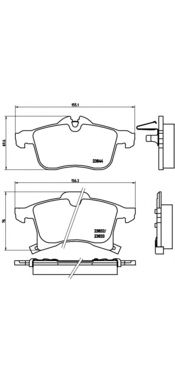 Купить запчасть BREMBO - P59045 