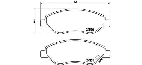 Купить запчасть BREMBO - P59053 