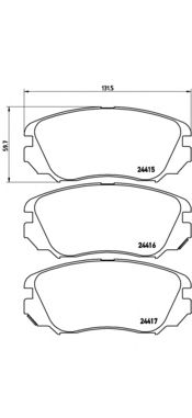 Купить запчасть BREMBO - P59054 