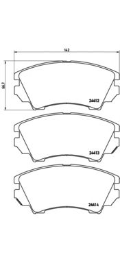 Купить запчасть BREMBO - P59055 