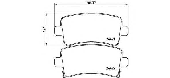 Купить запчасть BREMBO - P59059 