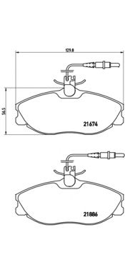 Купить запчасть BREMBO - P61057 