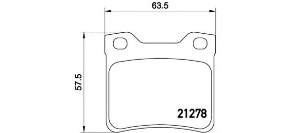 Купить запчасть BREMBO - P61058 