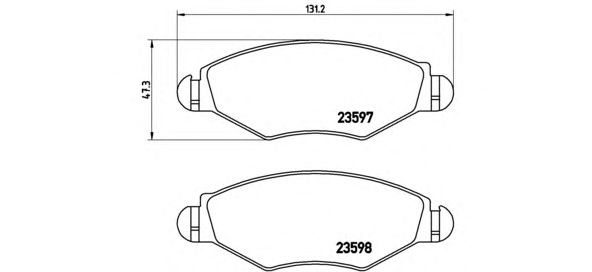 Купить запчасть BREMBO - P61063 