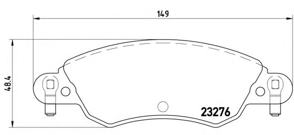 Купить запчасть BREMBO - P61070 