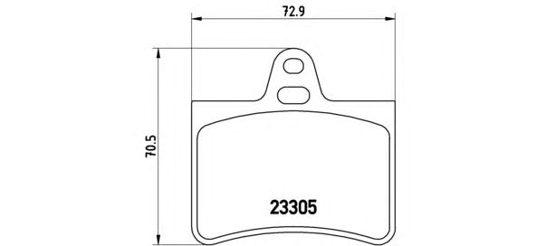 Купить запчасть BREMBO - P61073 