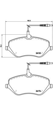 Купить запчасть BREMBO - P61078 