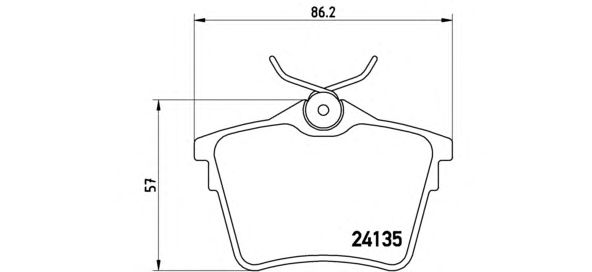 Купить запчасть BREMBO - P61079 